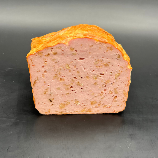 Fleischkäse Zwiebel geschnitten
